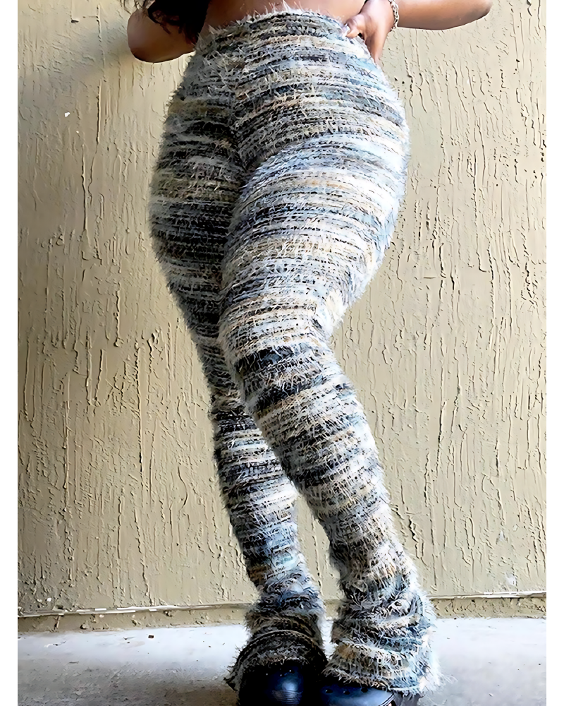 Feeling Fuzzy Pants GreyF0413