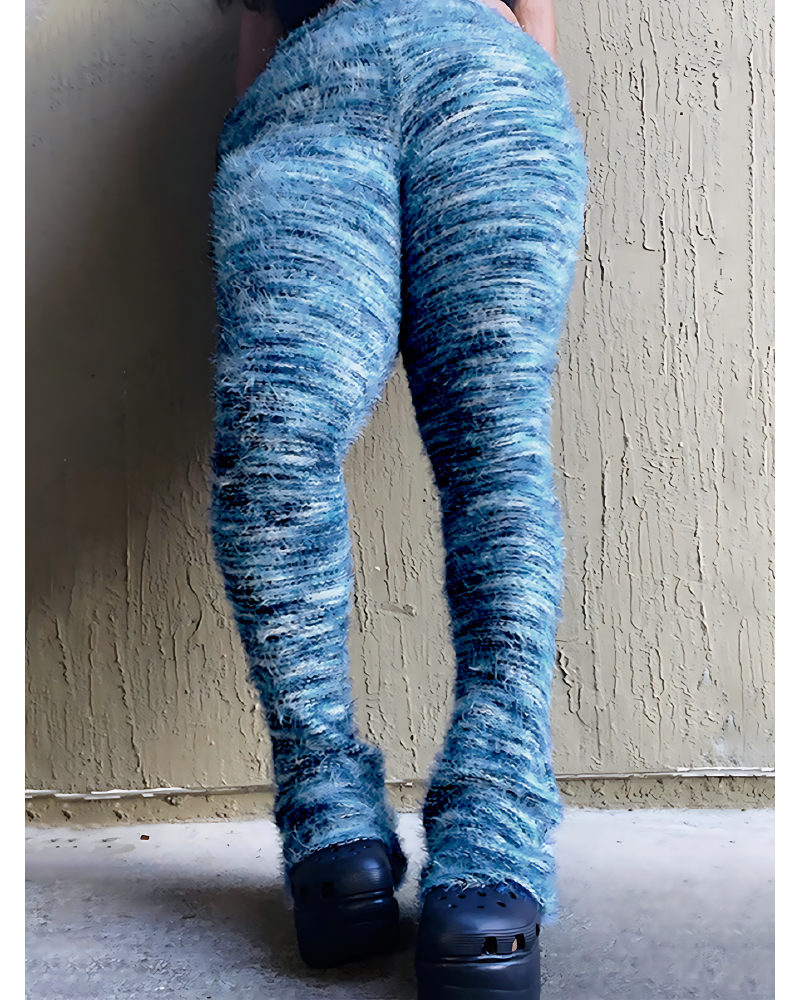 Feeling Fuzzy Pants BlueF0413