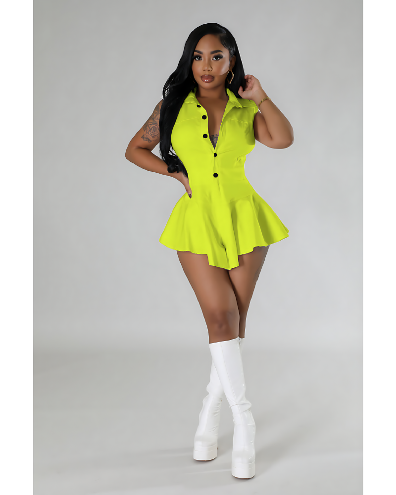 Love Her Down Romper Lime