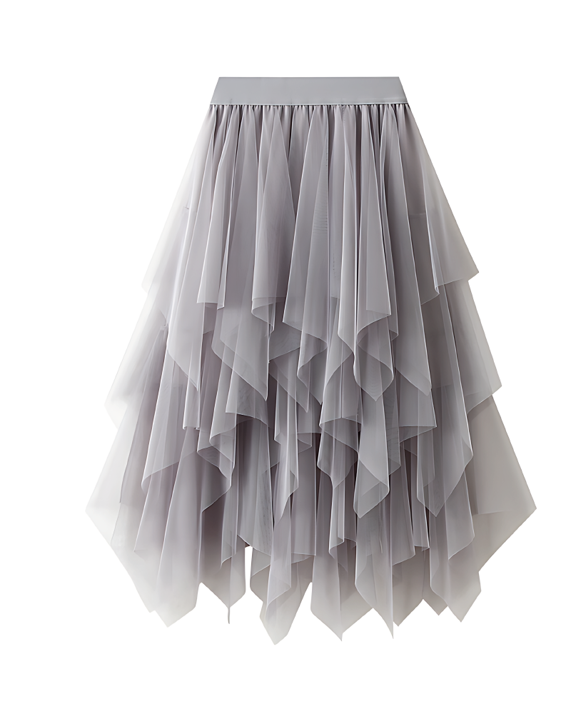 Jonae Tulle Skirt Grey One Size fits up to 2XL