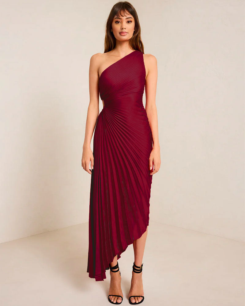 Delfina Dress Wine Red