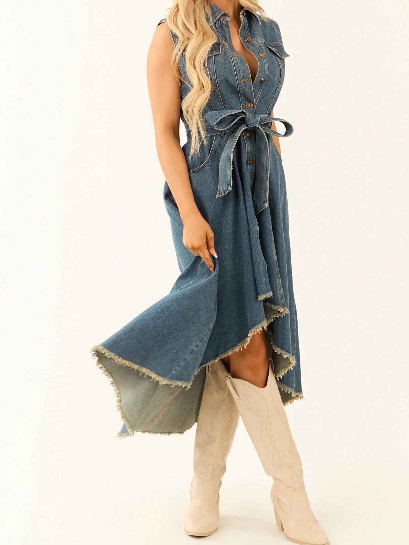 Denim Sleeveless Dress
