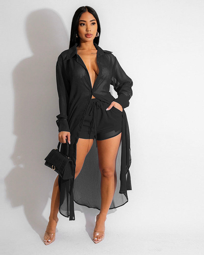 Chiffon Short Set