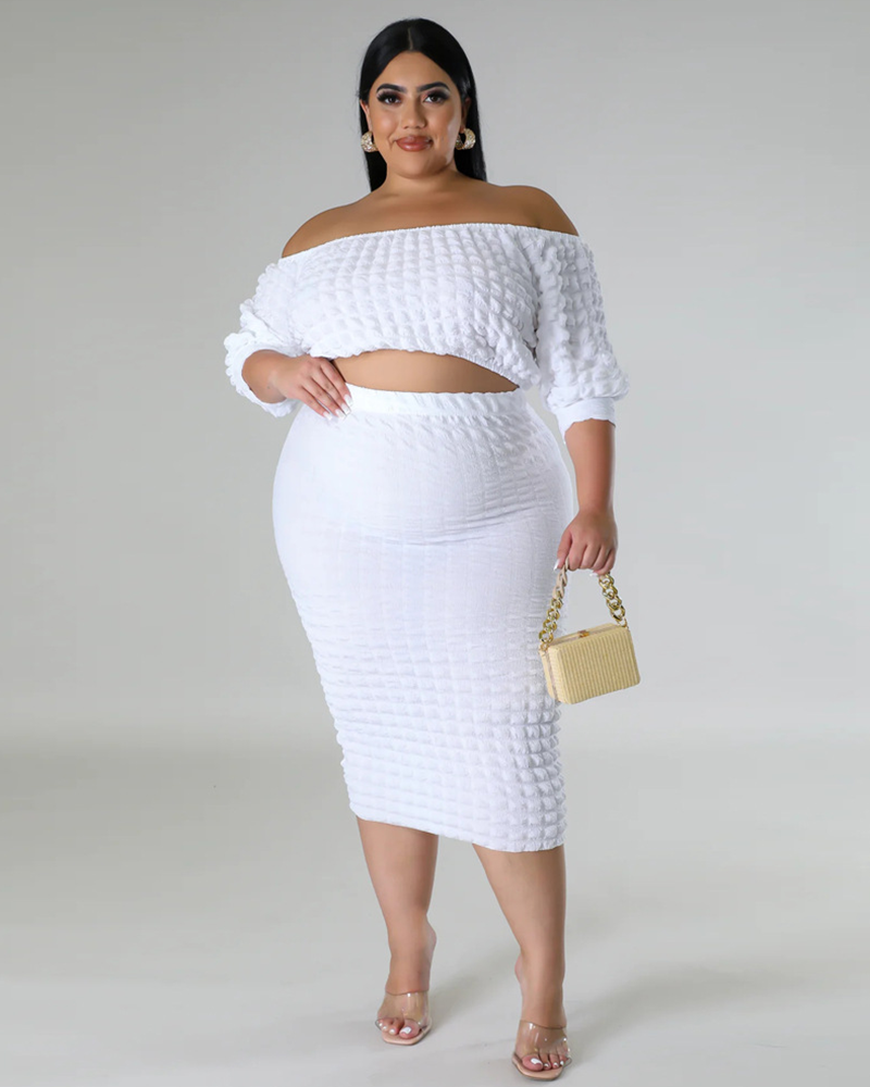 Ready To Mingle Skirt Set White