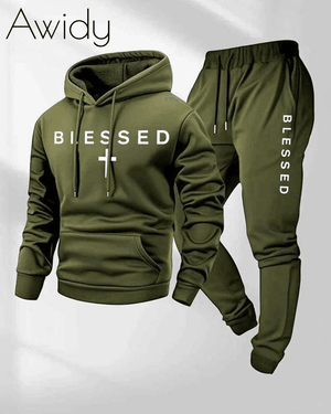 Blessed Print Hoodie Set