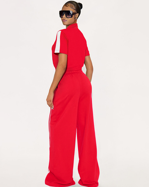 Sara Fleece Track Pant Set