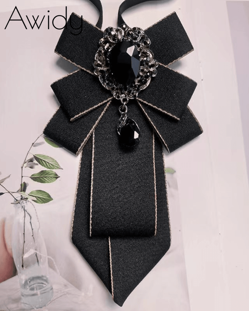 Delicate Bow Brooch Handmade Tie