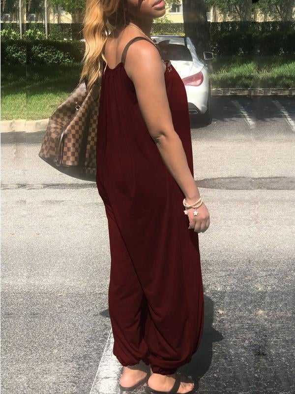 Ärmelloser, lässiger Jumpsuit