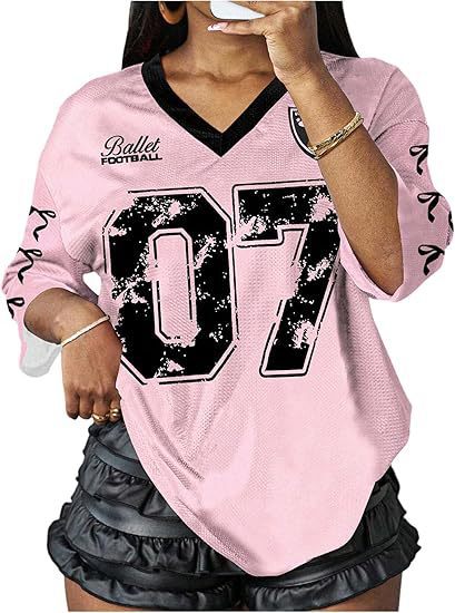 Y2K Breathable Quick-Dry Mesh V-Neck Printed Soccer Jersey