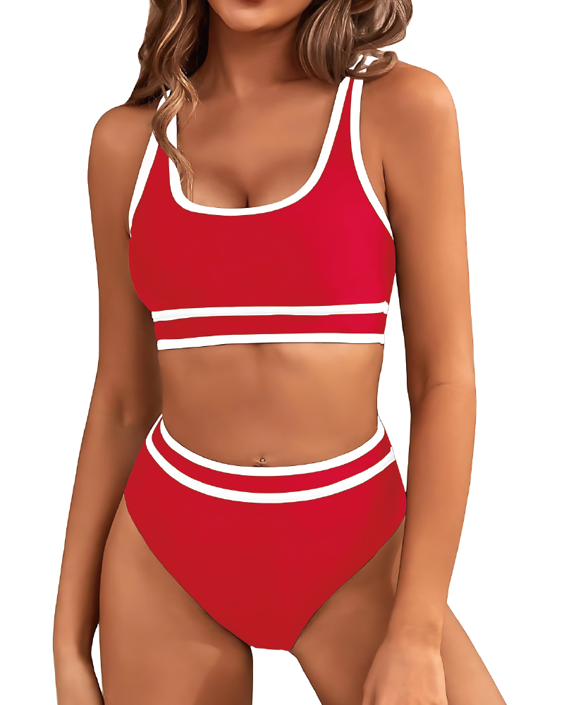 2pc Aylin Swim Set Red