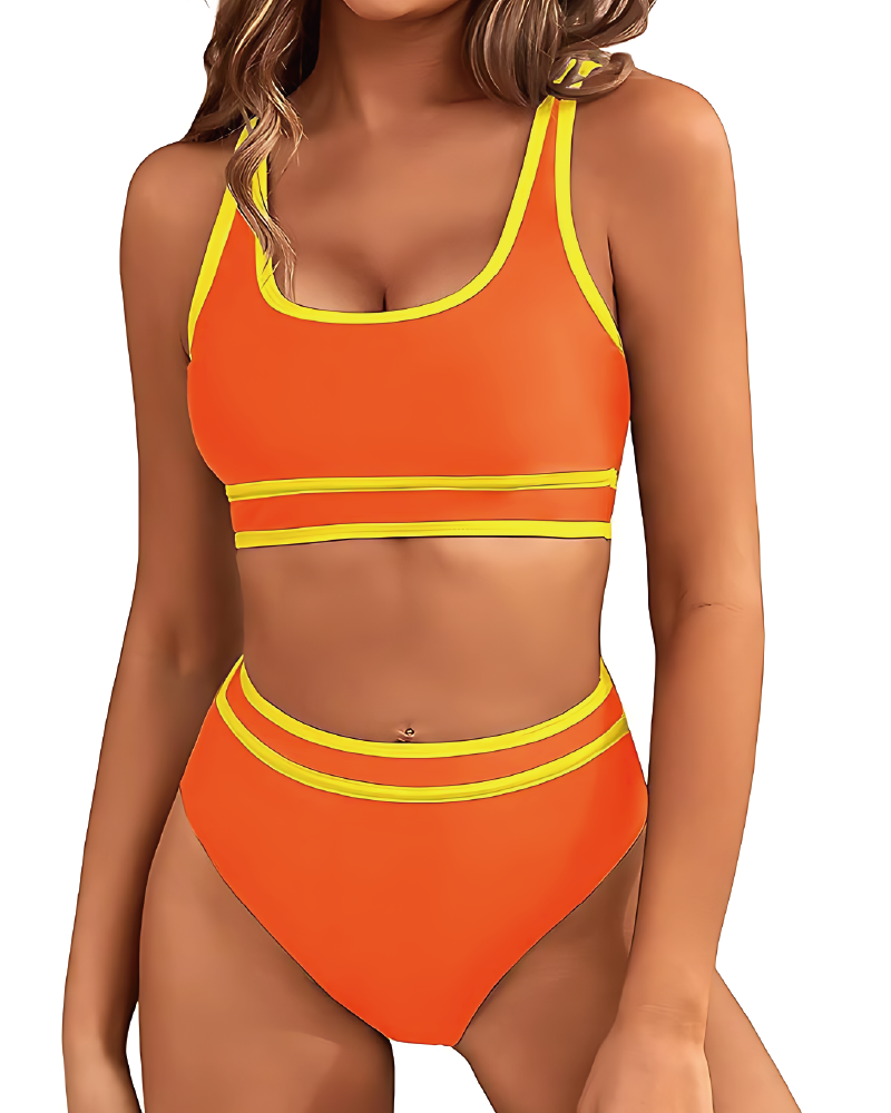 2pc Aylin Swim Set Orange