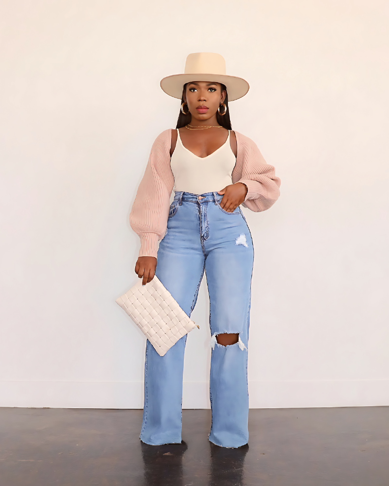 Caira Babe Jeans Denim Blue