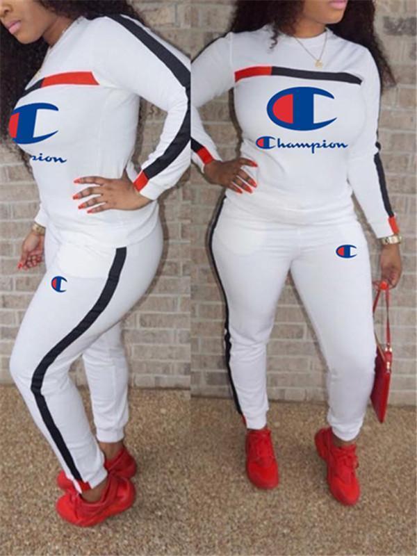 Logo Embroidery Sweatshirt & Pants Set--Clearance