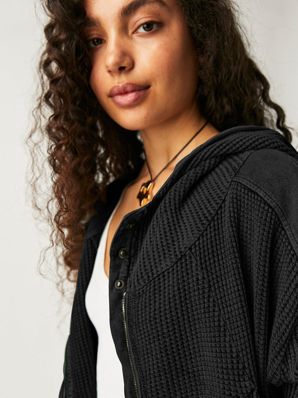 Patchwork Zipper Hoodie