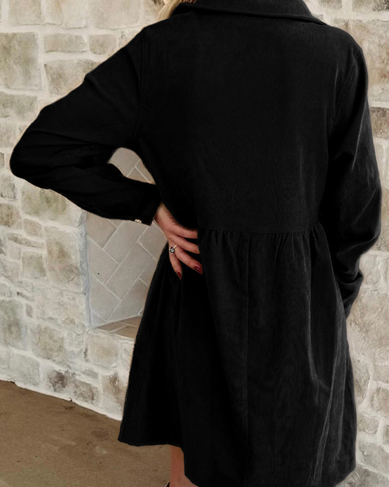 Fall in Corduroy Dress