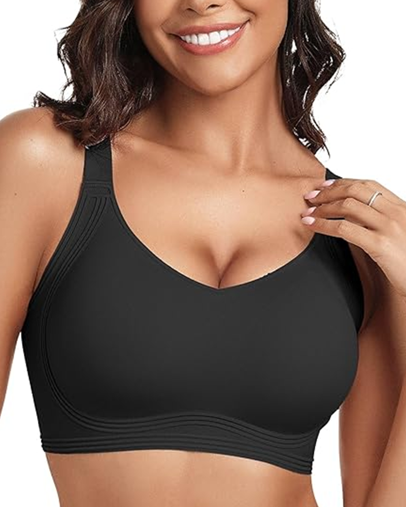 Ultra-Soft Full Coverage Push-Up Bra Black