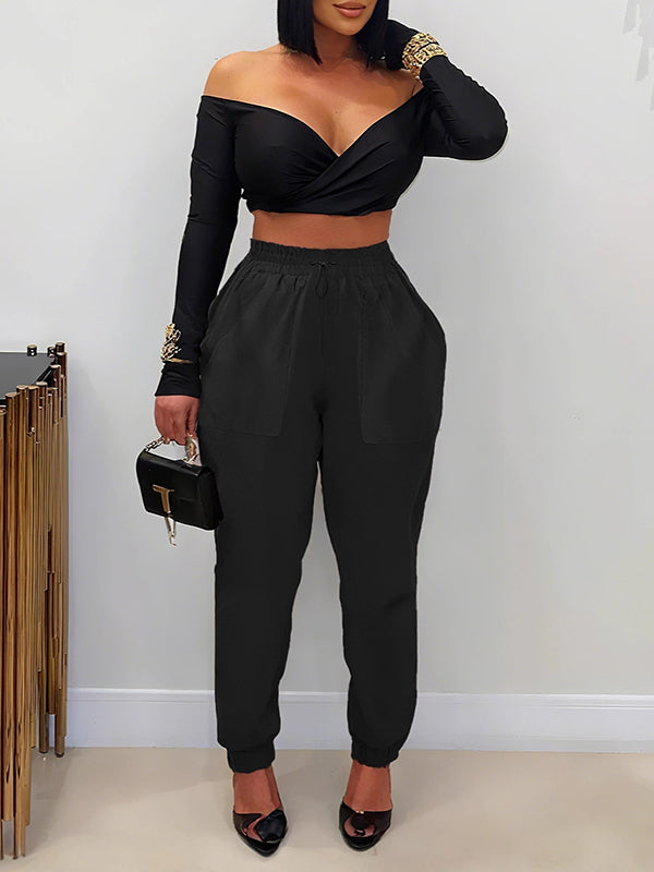 Einfarbige Jogginghose