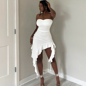 Ruffle Wrap Dress