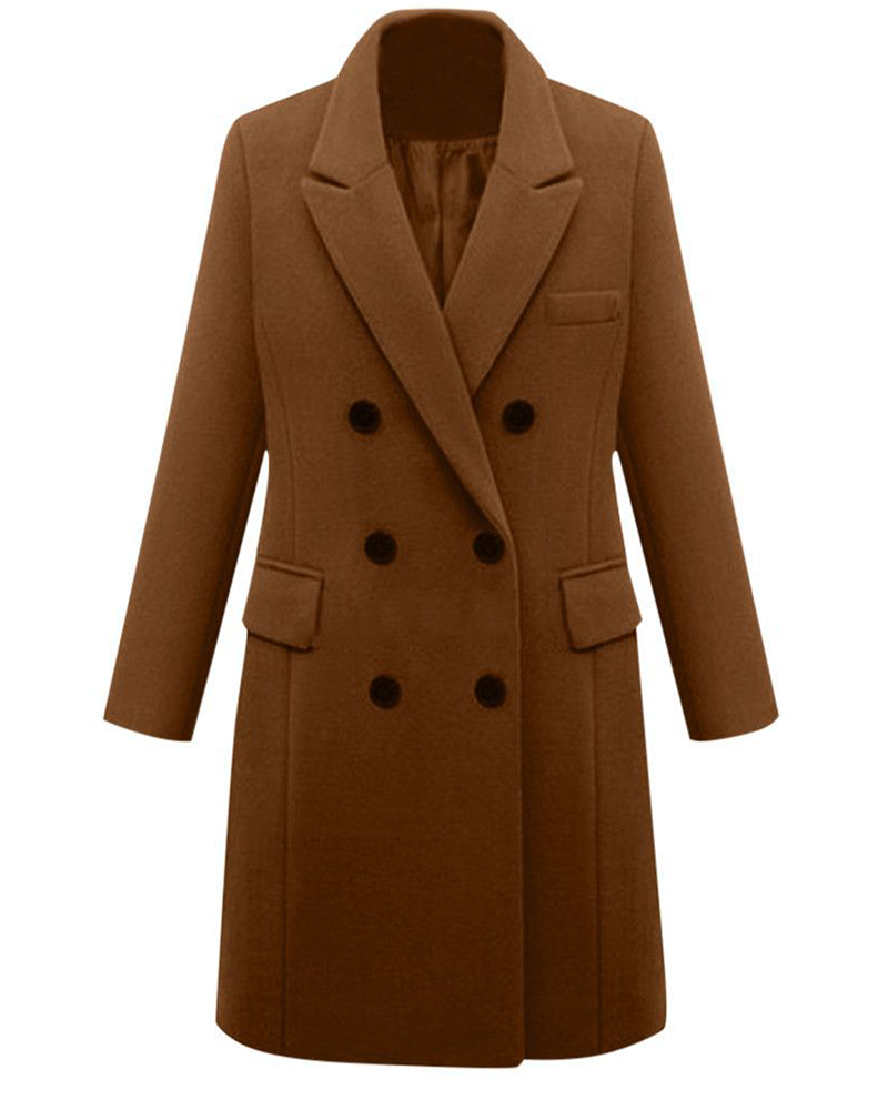 Power Move Double-Breasted Coat