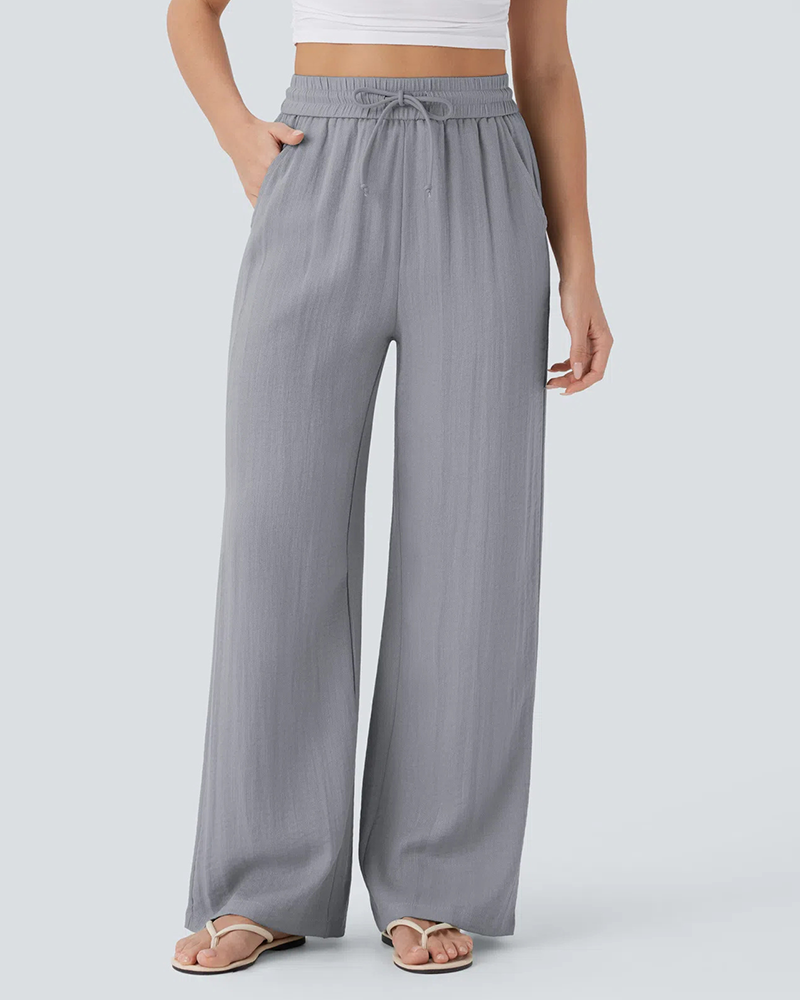 Palm Breeze Linen Pants