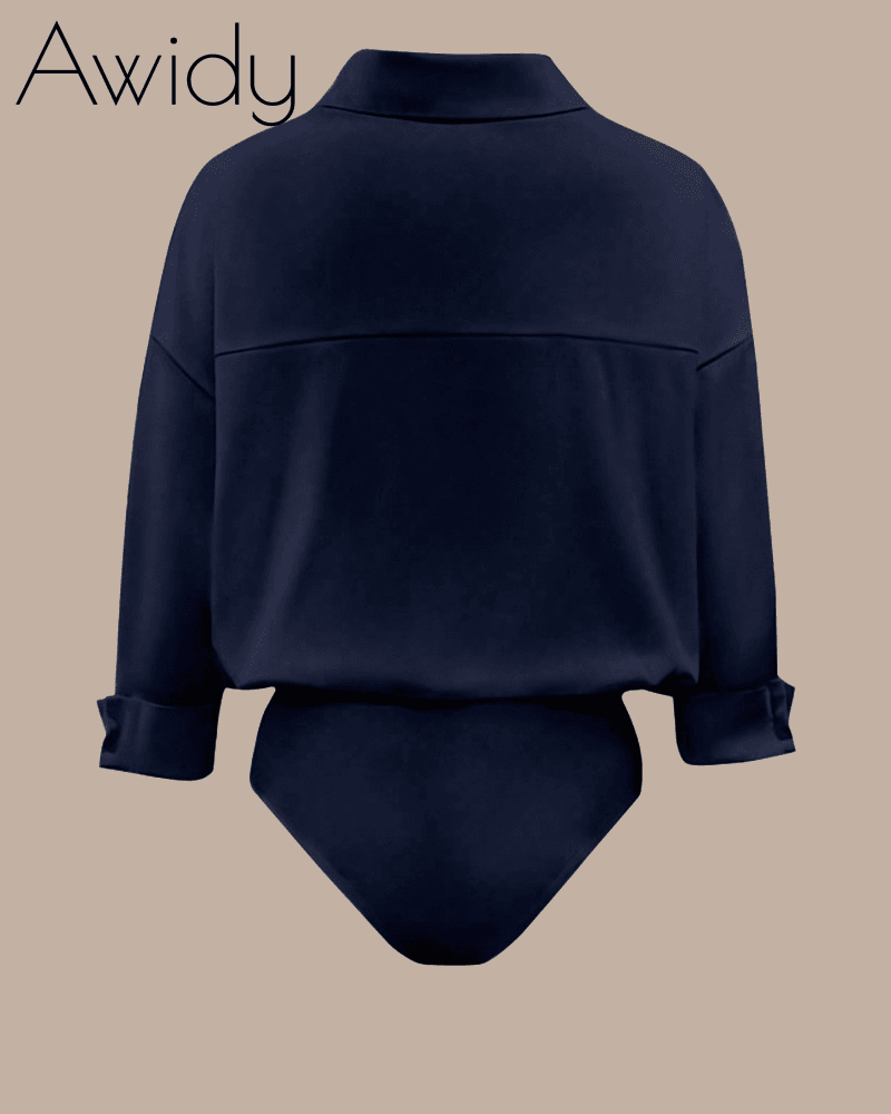 Women Slim Fit Collared Shirt Top