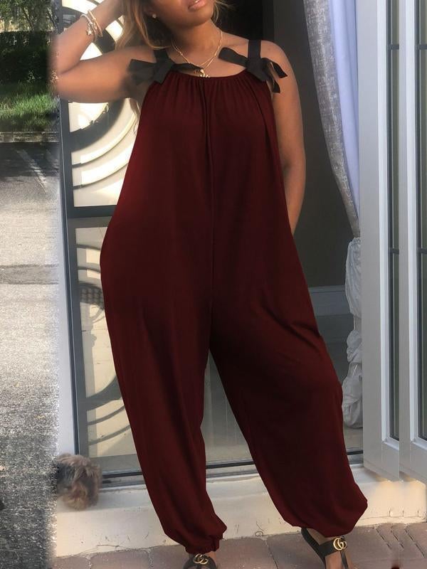 Ärmelloser, lässiger Jumpsuit