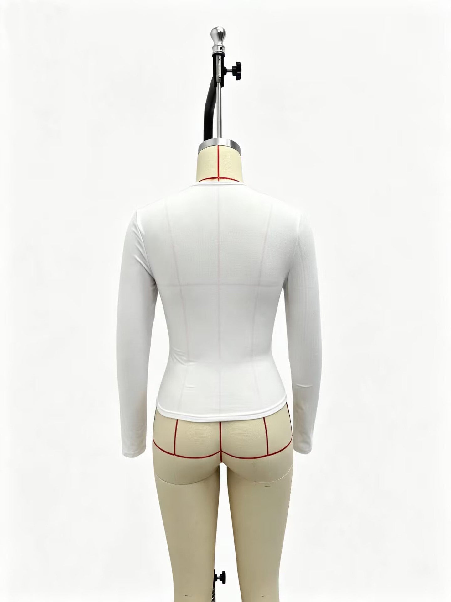 Cross-Pleated T-Shirt Top for Casual Wear