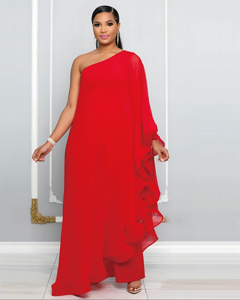 Leiandra Jumpsuit Red