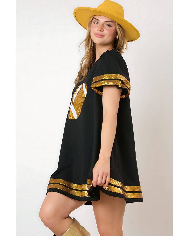 Game Day Sequin Tunic Dress