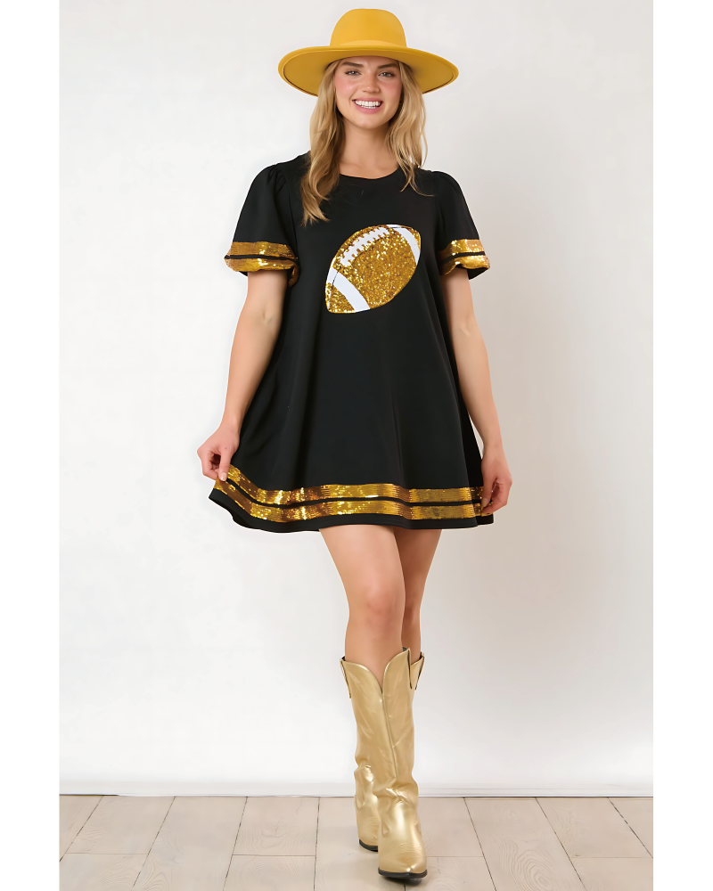 Game Day Sequin Tunic Dress