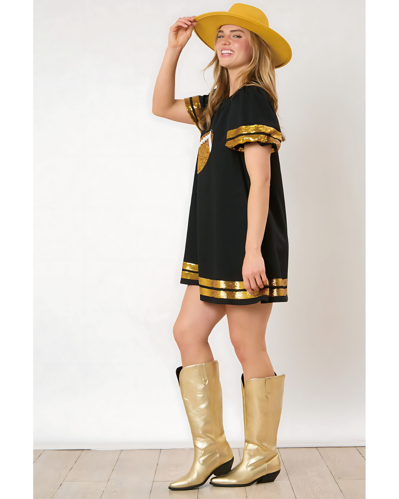 Game Day Sequin Tunic Dress