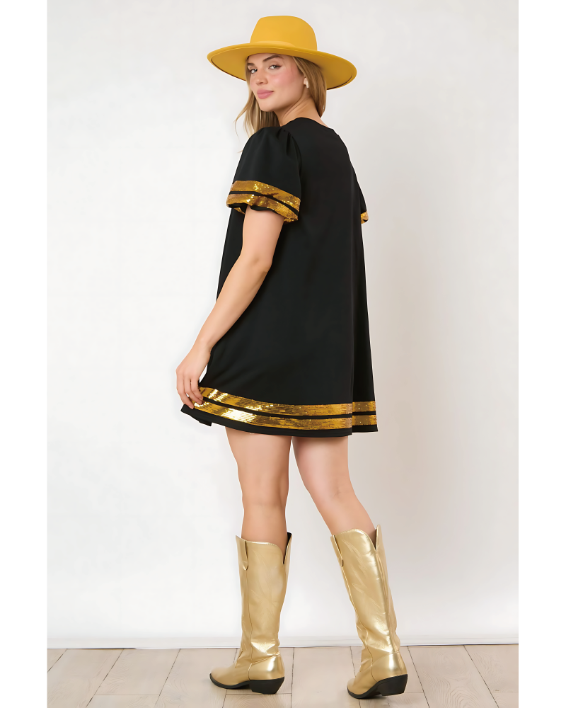 Game Day Sequin Tunic Dress
