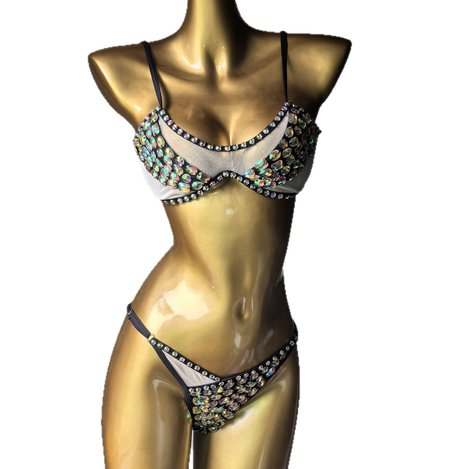 Diamond Two-Piece Bikini Swimsuit for Beach Holidays
