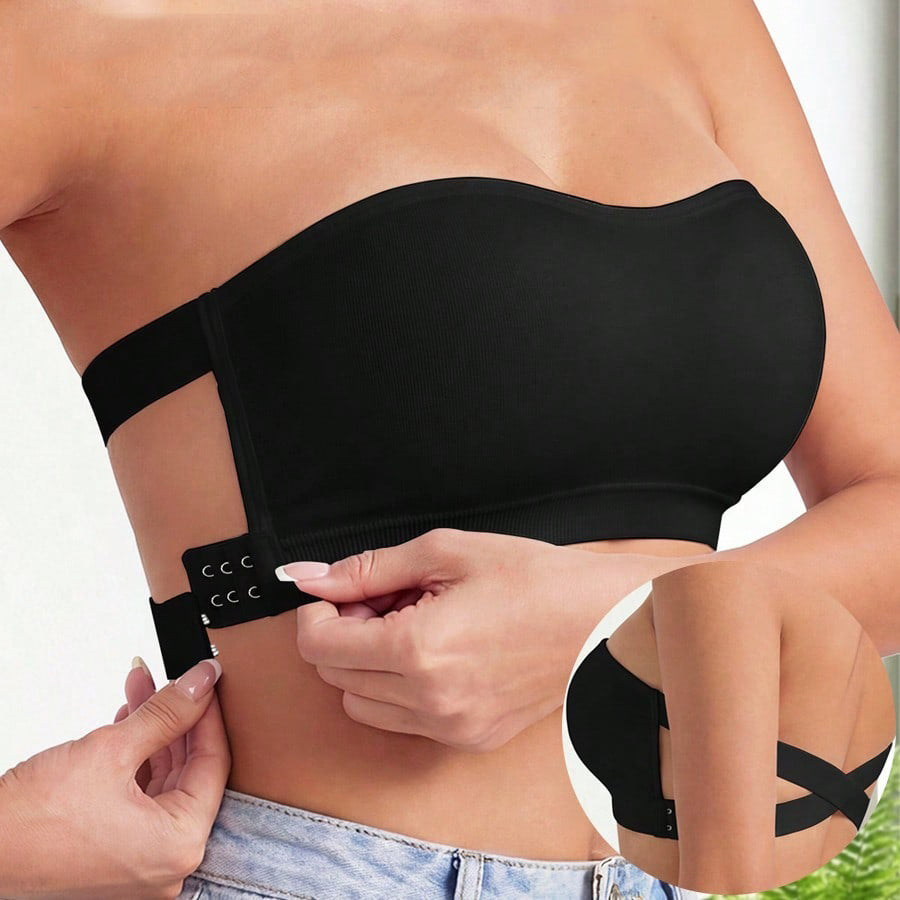 Seamless Strapless Padded Tank Bra