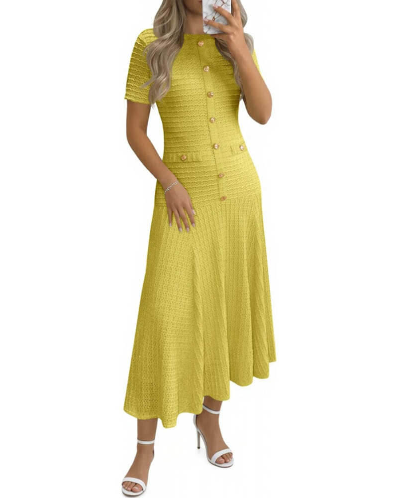 The Textured Edit Midi Dress
