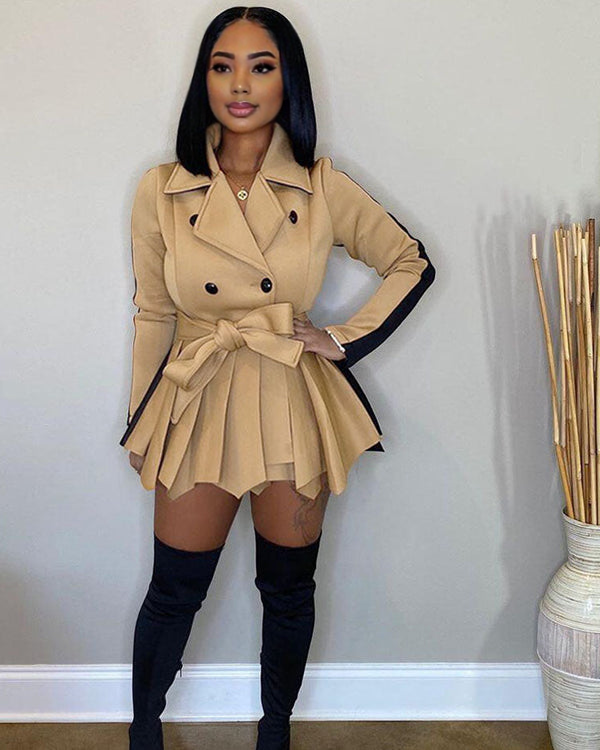 Elle Peplum Jacket KHAKI