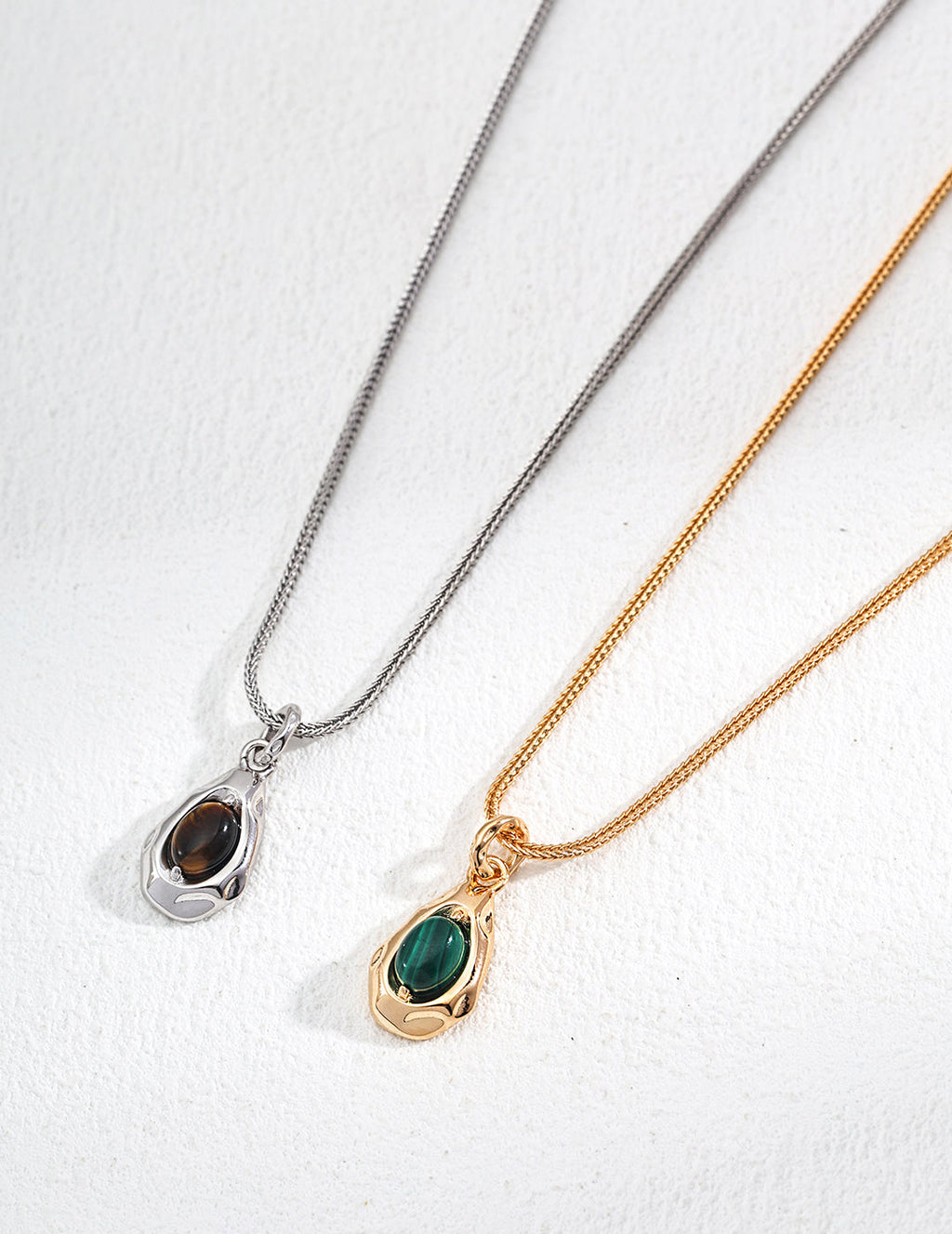 Eye of the Earth Natural Crystal Pendant Necklace