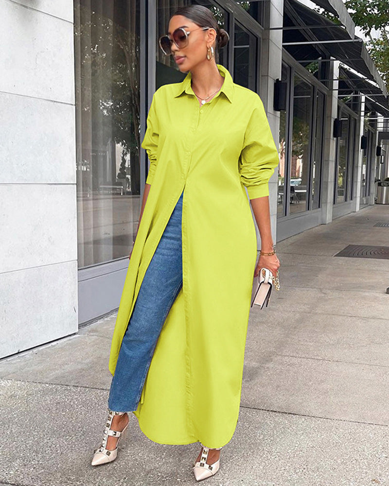 ARYA SHIRT DRESS YELLOW