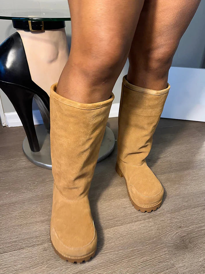 Suede Big Toe Snow Boots