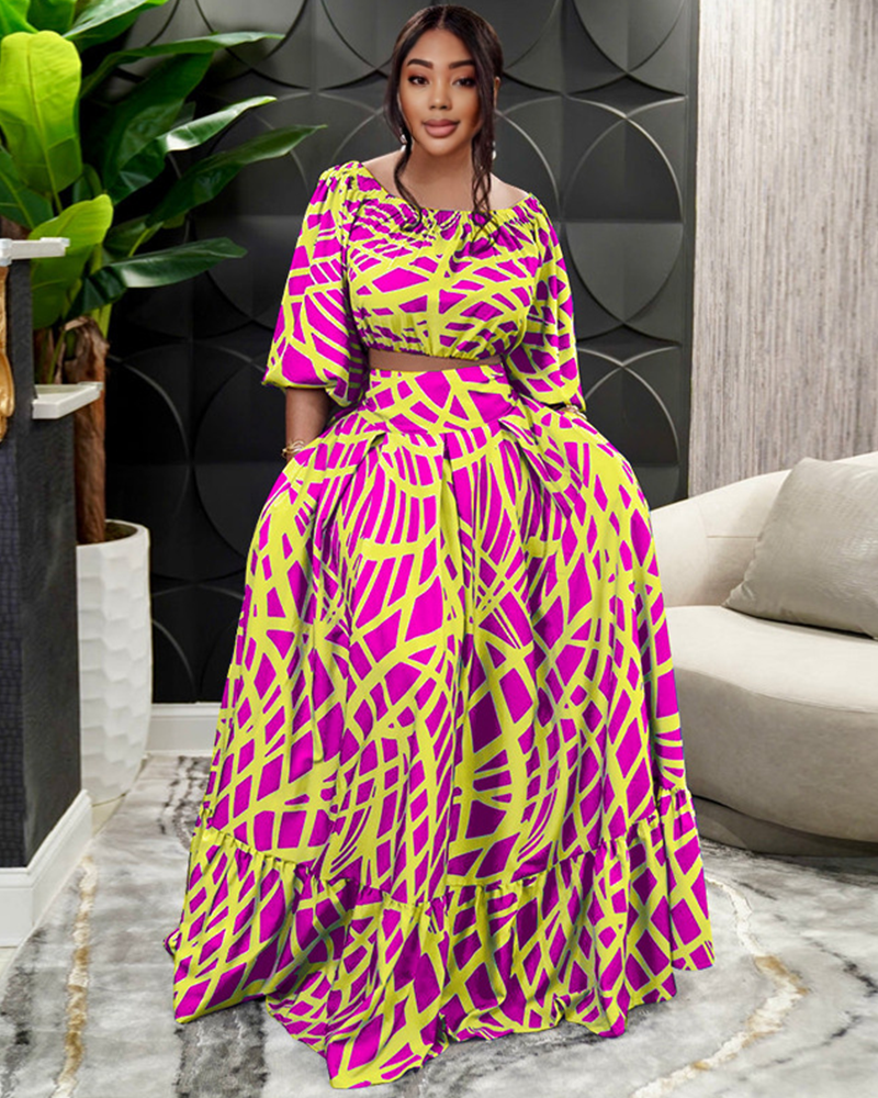 Elegant Goddess Skirt Set RoseRedYellow5