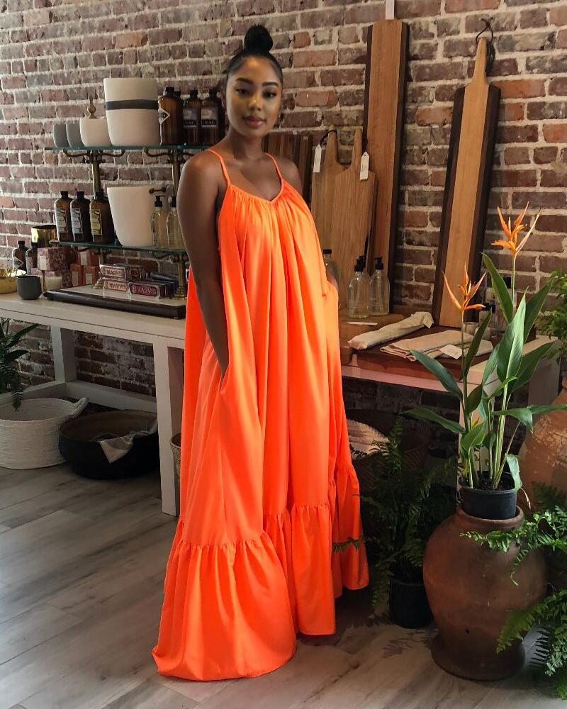 Molly maxi dress ORANGE01