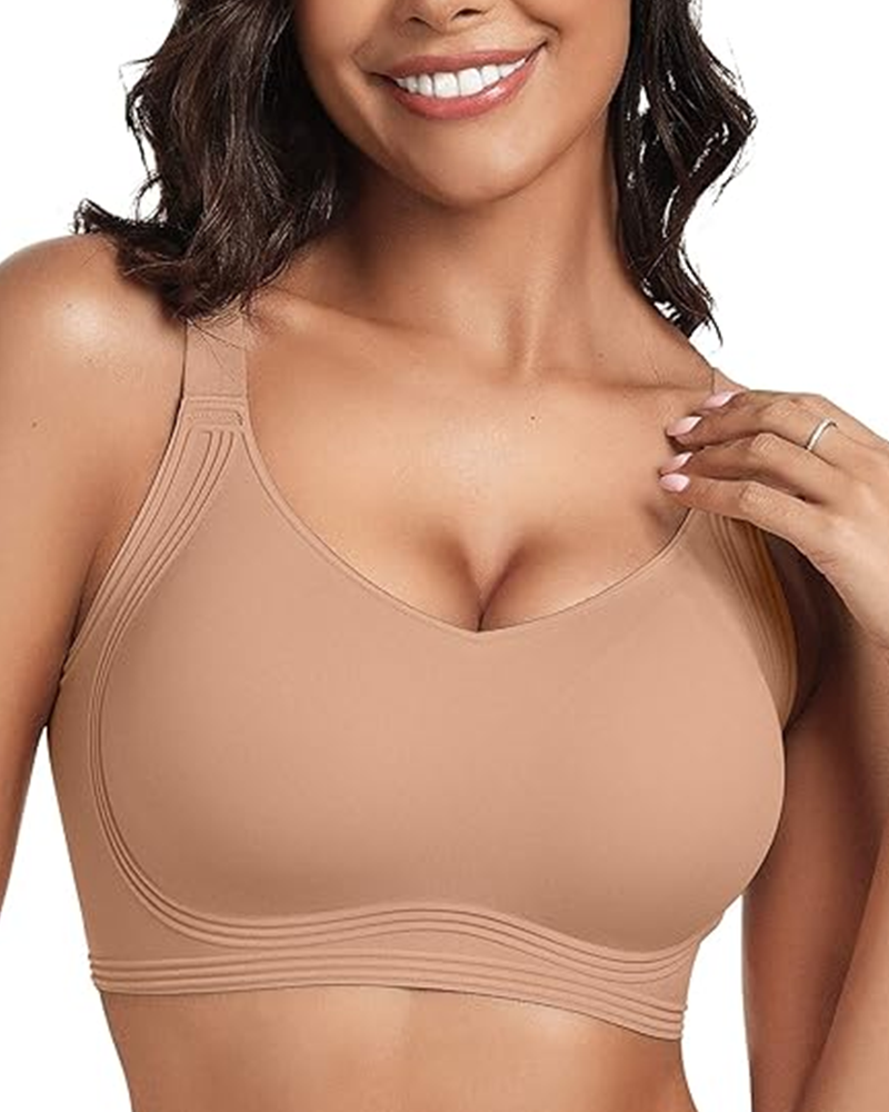 Ultra-Soft Full Coverage Push-Up Bra Apricot