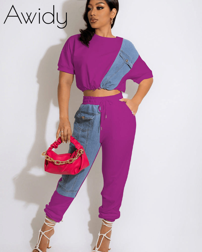 Denim Leisurewear Sports Suit