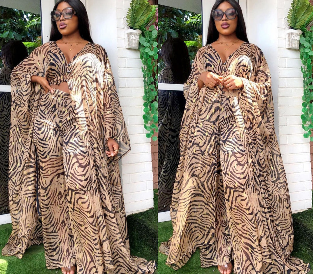 printed pants set Leopard ONESIZE