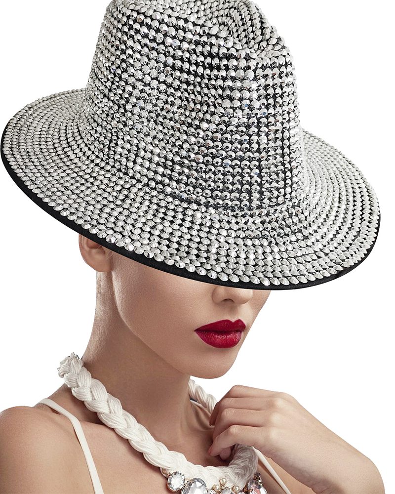 Stardust Brilliance Fedora Onesize Silver