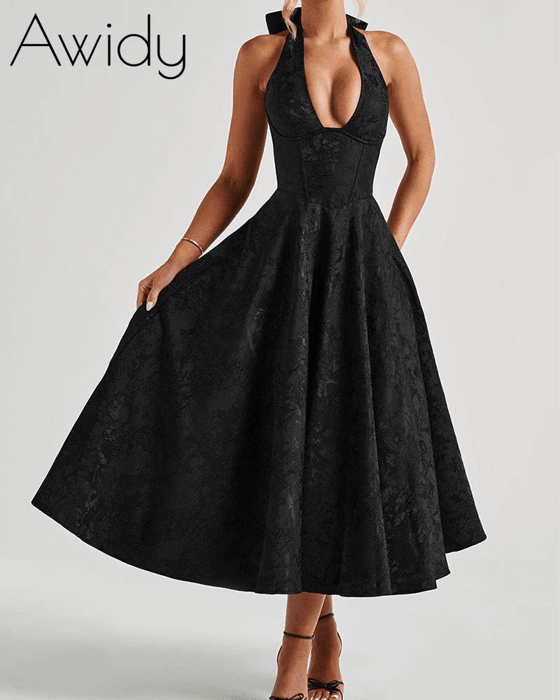 Graceful Backless Evening Dress