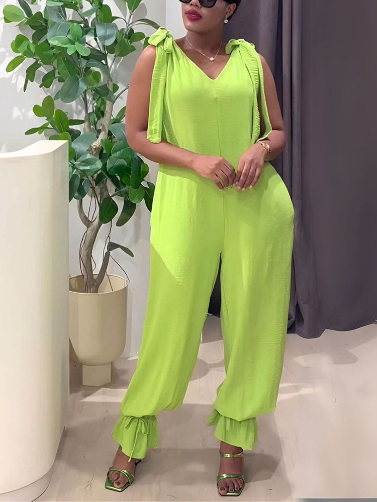 Breeze Tie-Shoulder Jumpsuit