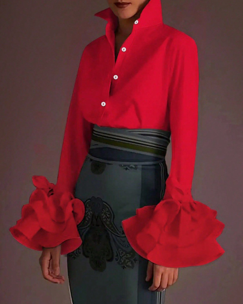 All Day Blouse Red