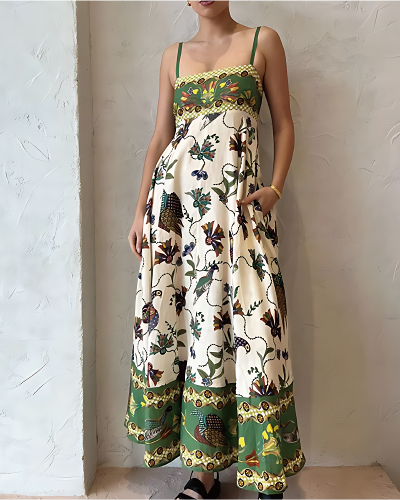 Tropic Tide Dress Green
