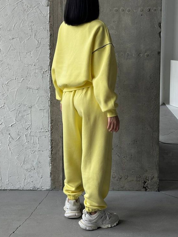 Zip-Front Sweatshirt & Pants Set